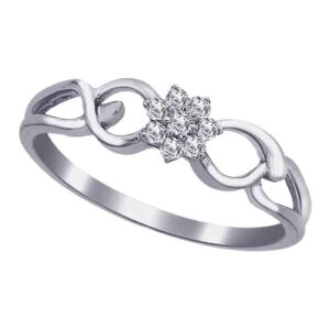 Plated Sterling Silver Genuine Hearts Bracelet