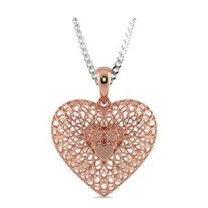 Heart Initial Necklaces Gifts for Women
